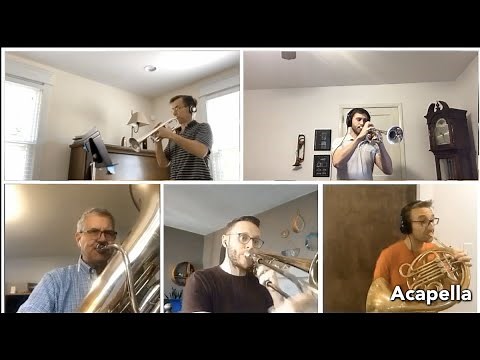 Brass ensemble performs William Tell Overture Finale & demos instruments