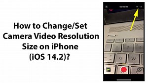 How to Change or Set Camera Video Resolution Size on iPhone (iOS 14.2)?