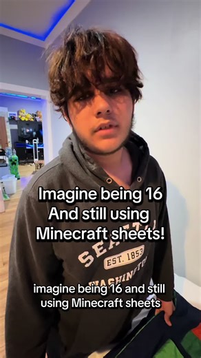 My son has a beautiful Minecraft room 🥹 AGAIN 😂🙏 @thatleott @ThatLeoTikTok