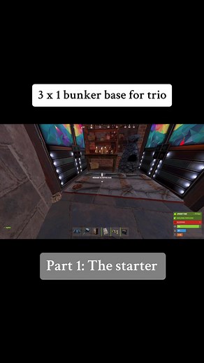 3x1 Bunker Base for Trio Rust Building Guide