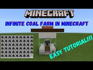 HOW TO MAKE INFINITE COAL FARM IN MINECRAFT || MINECRAFT 1.17 || EASY WAY