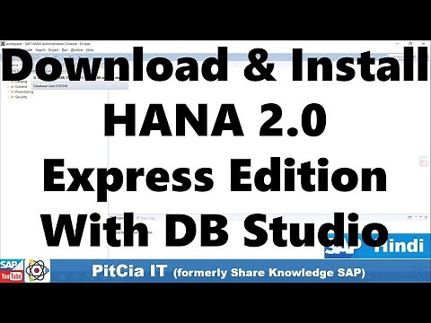SAP HANA 2.0 Express Edition, HANA Studio Full Installation with 1 Year Free Registration