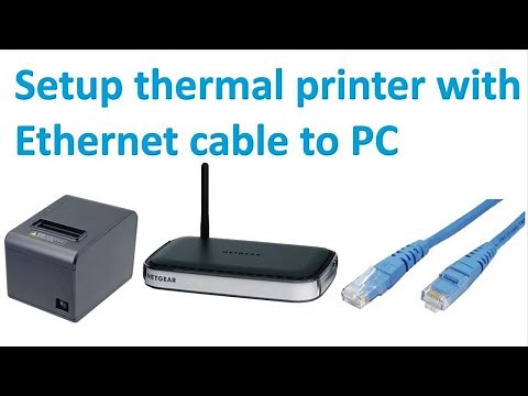 Install a thermal printer with a LAN Ethernet cable | Install thermal printer | Install POS printer
