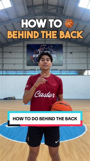 HOW TO DO BEHIND THE BACK | Learning basics with Castor Basketball p.8 | Castor Sports Academy 🏀 Follow for more videos like this ‼️#castor #castorsports