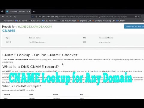 CNAME Lookup Tool | Check CNAME DNS Records Online
