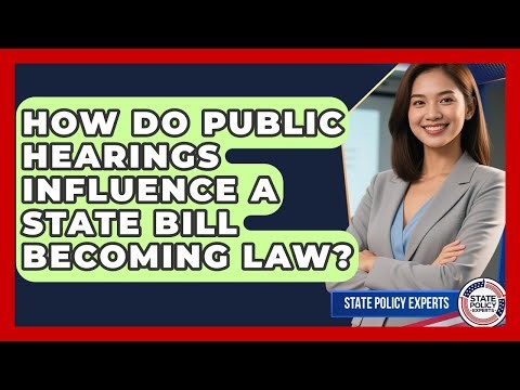 How Do Public Hearings Influence A State Bill Becoming Law? - State Policy Experts