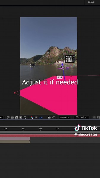 After Effects 3D Text Fly through Transition Tutorial 🔥 #tutorial #aftereffectstutorial