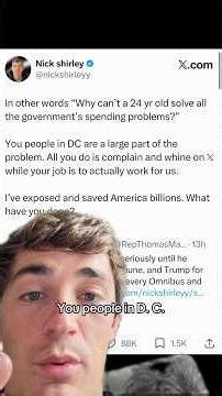 Nick Shirley destroys Thomas Massie
