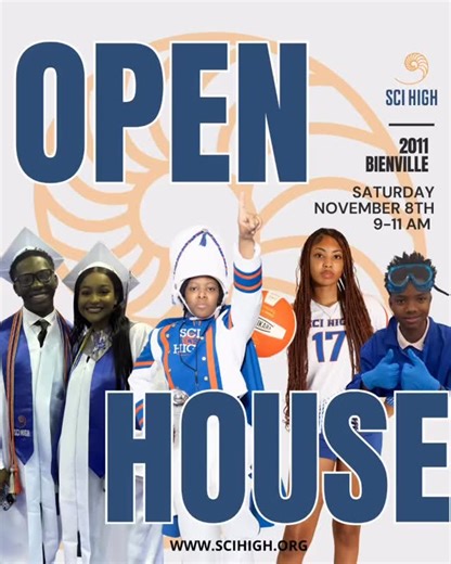 Sci High • Official Profile on Instagram: "Join us at Sci High's Open House on Saturday, November 8th from 9-11AM! Explore our campus, meet our amazing staff and enjoy live performances by our talented band and dance teams. You won't want to miss this! ¡Acompáñenos en la jornada de puertas abiertas de Sci High el sábado 8 de noviembre de 9 a 11 de la mañana! Explore nuestro campus, conozca a nuestro increíble personal y disfrute de las actuaciones en directo de nuestra talentosa banda y nuestros