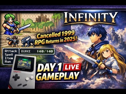 Infinity (GBC) Day 1 LIVE Gameplay | 2025 Release | Cancelled 1999 Classic