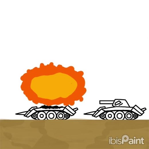 tank vs tank episode 14 (full episode improve sound) #animation #ibispaint
