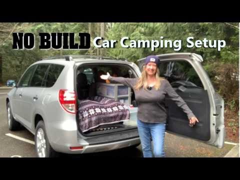 Car Camping Setup for RAV4 (No Build)
