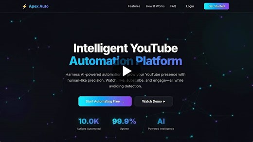 Apex Auto Launches AI-Powered YouTube Automation Platform | SoftApex Technologies posted on the topic | LinkedIn
