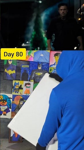 dark knight training day 80 #batman #art