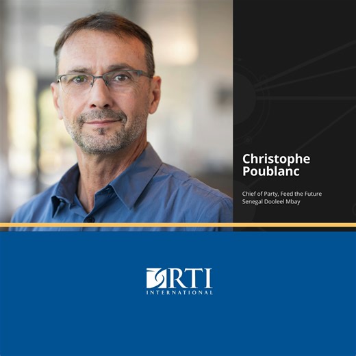 "When working with local partners on a project, we are always learning from each other." -Christophe Poublanc, Chief of Party for the Feed the Future Senegal Dooleel Mbay project In this 1-minute video, Christophe shares his perspective on the importance of taking a locally led approach. Watch to learn more: | RTI International | Facebook
