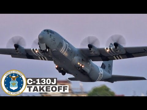USAF C-130J Hercules | STEEP Takeoff from Tanagra Airbase | AFW Airshow Display [4K] Special Livery