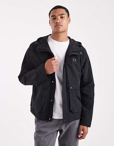 Fred Perry parka jacket in black | ASOS