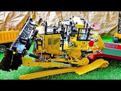 Build Lego Technic / Truck Car Toy Assembly with Construction Vehicles