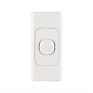 DETA Single Architrave Switch - White