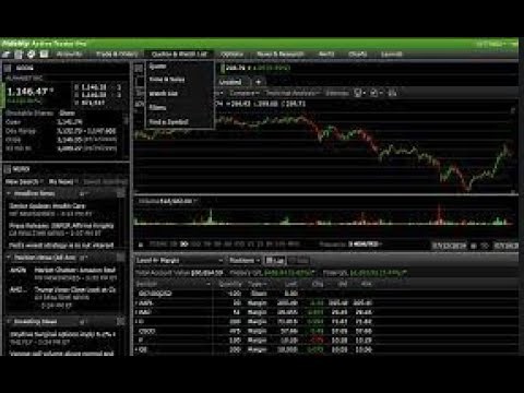 Fidelity Active Trader Pro set up