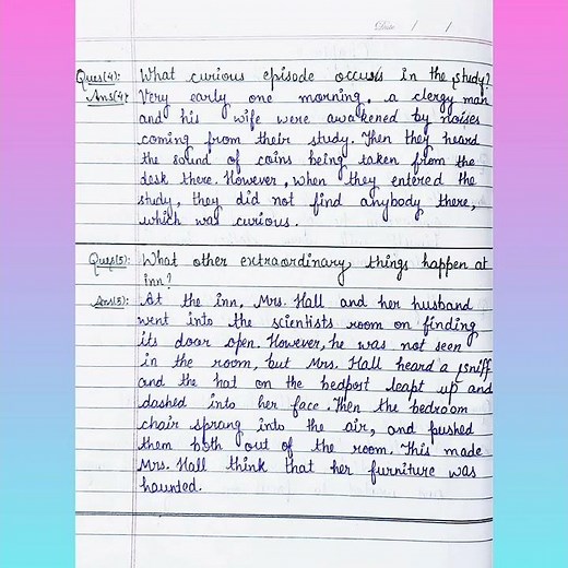 Class-10 (Chapter -5 FOOTPRINTS WITHOUT FEET)English *FOOTPRINTS WITHOUT FEET* Question/Answer Ncert