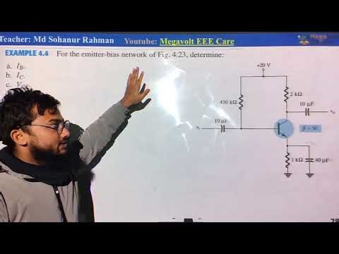 BJT Math Part-3 Emitter Bias configuration