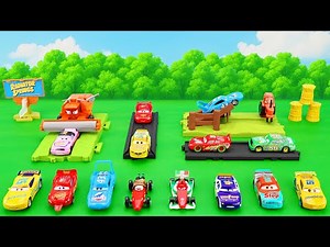 Disney Pixar Cars Unboxing Review | Lightning McQueen | Mattel Disney Pixar Cars Glow Racers Playset