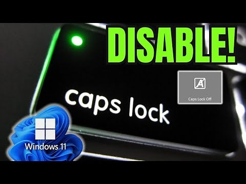 How to Disable Annoying Caps Lock Pop-Ups on Windows 11 (EASY!)
