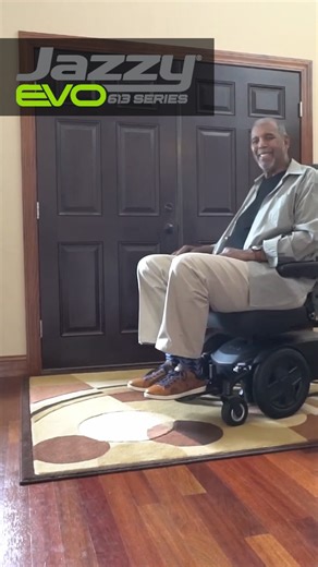 Our narrowest Jazzy will have you handling tight indoor spaces with ease – the Jazzy EVO 613! 🔄 With a narrow base width of just 22”, this power wheelchair can help you navigate any environment confidently. It’s also available with a lithium battery, which gives you more longevity per battery charge, and with Pride’s patented Active-Trac Suspension, you’ll enjoy a smooth ride. Discover more about the Jazzy EVO 613: https://www.pridemobility.com/jazzy-power-chairs/jazzy-evo-613-li/ | Pride Mobil