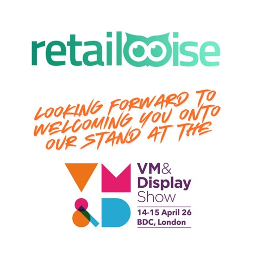 Pop on and say hi to @retailwise_ at the Retail Visual Merchandising & Display Show April 2026 www.vmanddisplayshow.com | Visual Merchandising and Display
