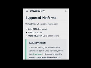 유니티 쉬운 웹 뷰 UniWebView 4 [유료에셋]