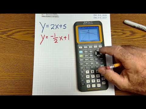 How to Graph and Find the Point of Intersection on the TI-84