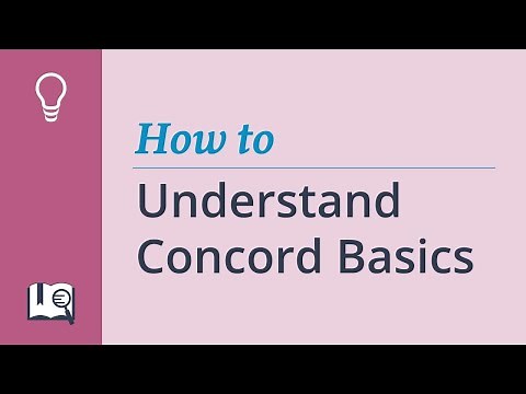 How to Understand Concord Basics