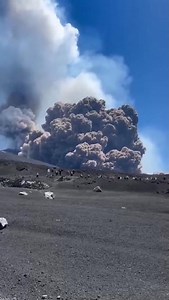 Huge Eruption Of Mount Etna, Sicily, Italy