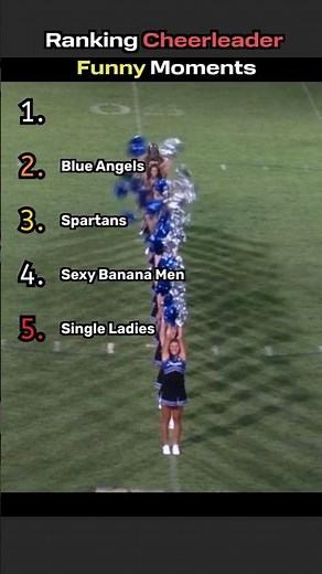 Ranking Cheerleader Funny Moments