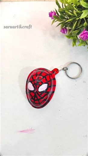 easy kids craft using waste material #shorts #trending #viral #spiderman #kinderjoycraft #kids #diy