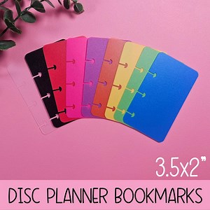 Discbound Planner Bookmark, Frosted Plastic, Divider Insert, Happy Planner, Disc, Divider, Page Marker - Etsy