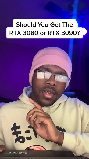 #rtx3080 vs #rtx3090 🧐 Which #rtx card should you get? #nvidia #techtok #fypシ