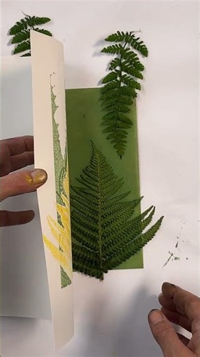Multi Layer printmaking with Ferns #monoprints