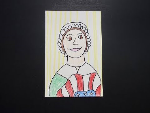 Let's Draw Betsy Ross!