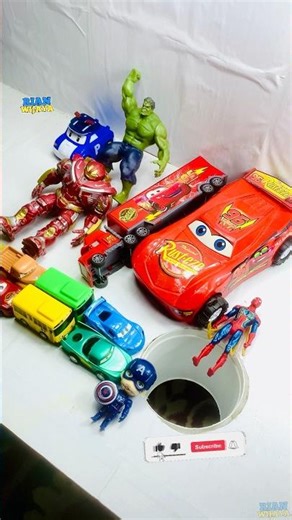 Labubu pushing Marvel Avengers and Hulkbuster part6