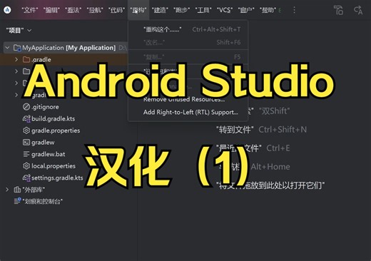 Android Studio 中文汉化 1