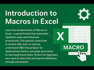 Introduction to Macros in Excel