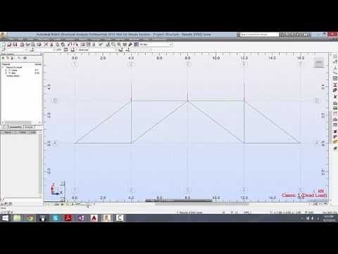 Robot Structural Analysis 2015 - Simple Truss Analysis