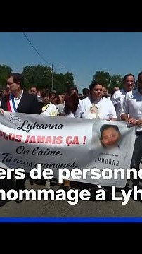 In Fleurance, thousands of people participated in the white march in tribute to Lyhanna