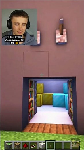 Secret 😱door in Minecraft tutorial|| How to make secret door #minecraft #minecraftideas