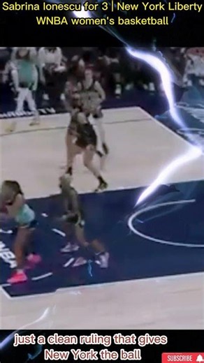 Sabrina Ionescu for 3 | New York Liberty WNBA women's basketball