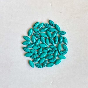 Magnesite Turquoise Marquise Shape Cabochon Loose Gemstone 6x3mm Tiny Size 50pcs Lot for Jewelry Making , Ring , Pendant, Bracelet Making. - Etsy