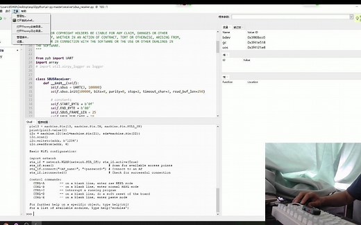 thonny IDE 用micro python 开发esp32单片机 很好用