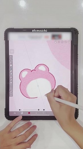 🍓 gấu dâu lotso đáng yêu • vẽ đơn giản trên ipad và ibis paint x cho người mới #lvmaichi